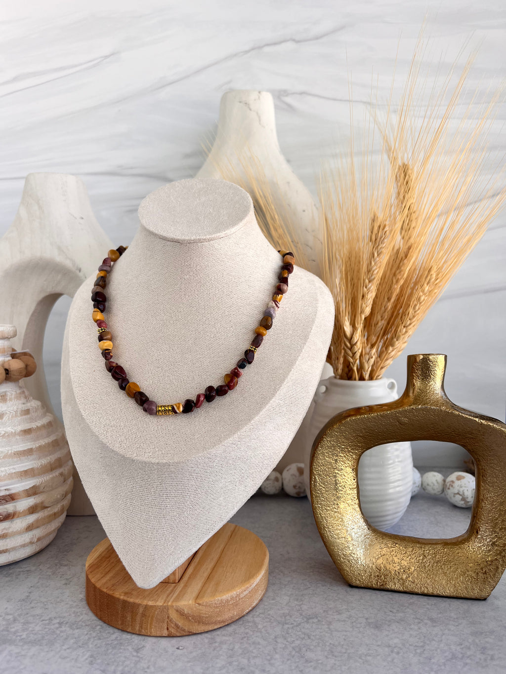 'Alaina' | Mookite  Smooth Pebble Minimalist Necklace