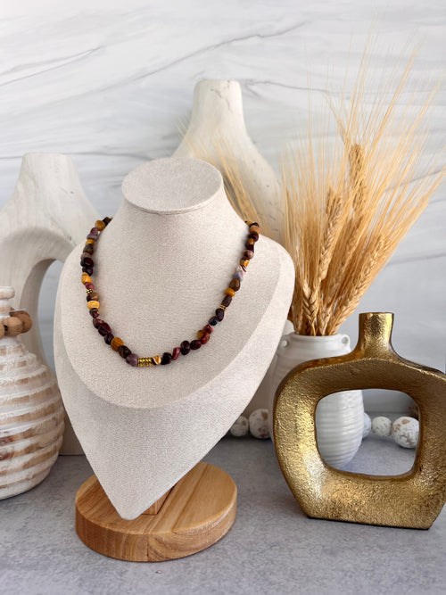 'Alaina' | Mookite  Smooth Pebble Minimalist Necklace