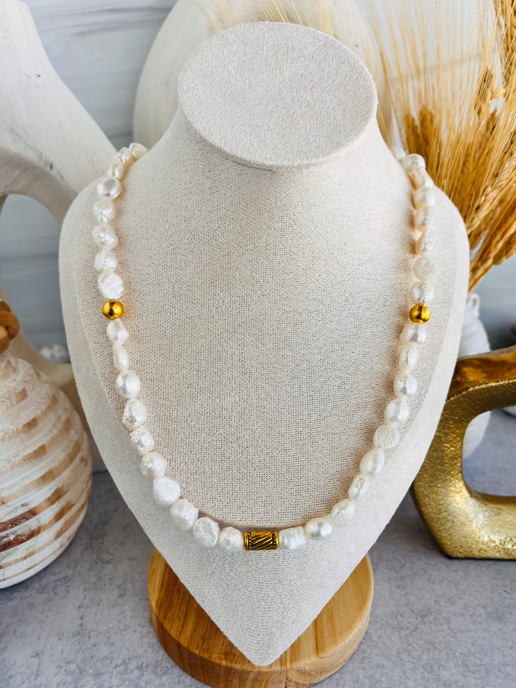 'Marguex' | Freshwater Pearl Minimalist Necklace