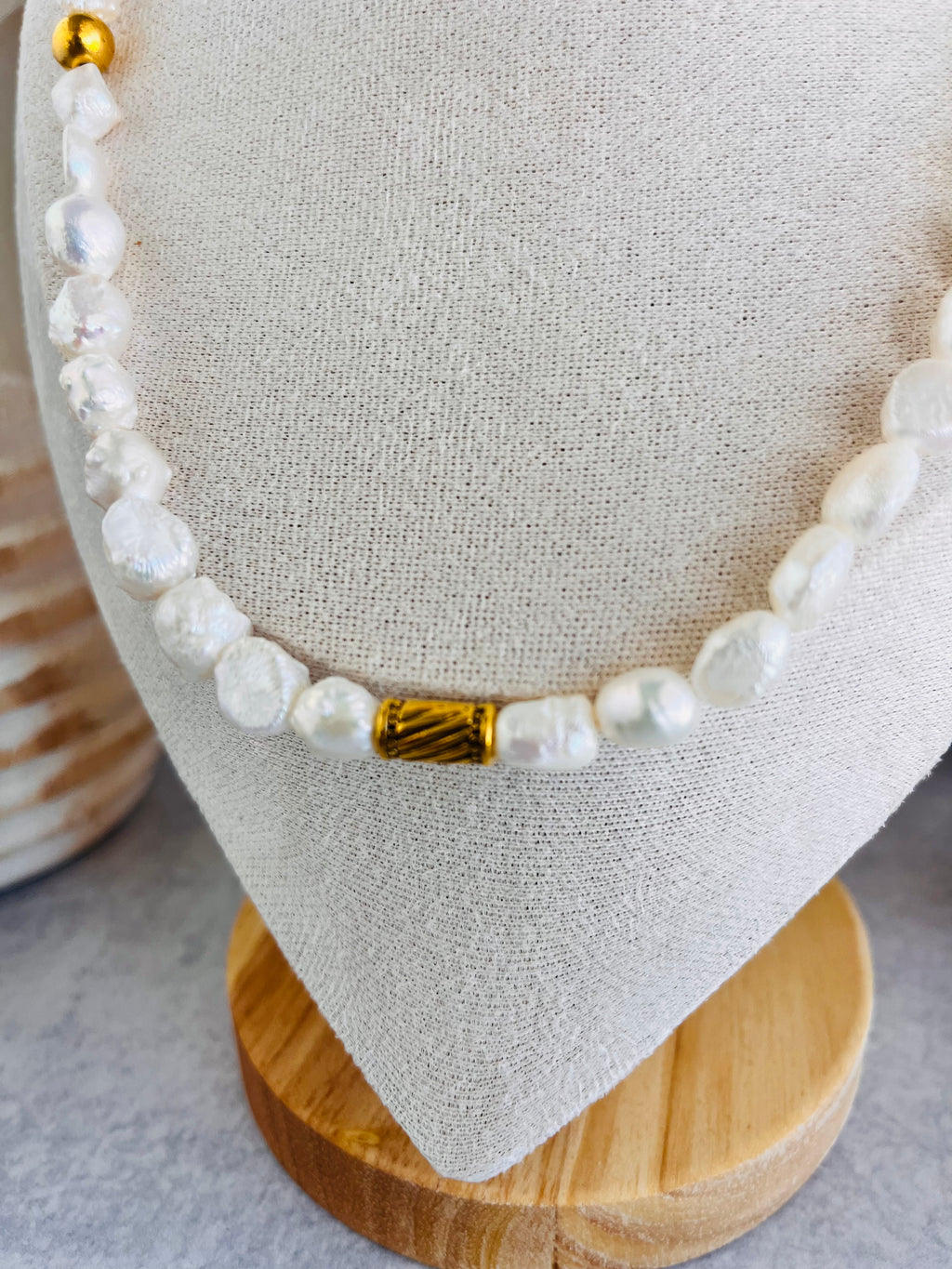 'Marguex' | Freshwater Pearl Minimalist Necklace