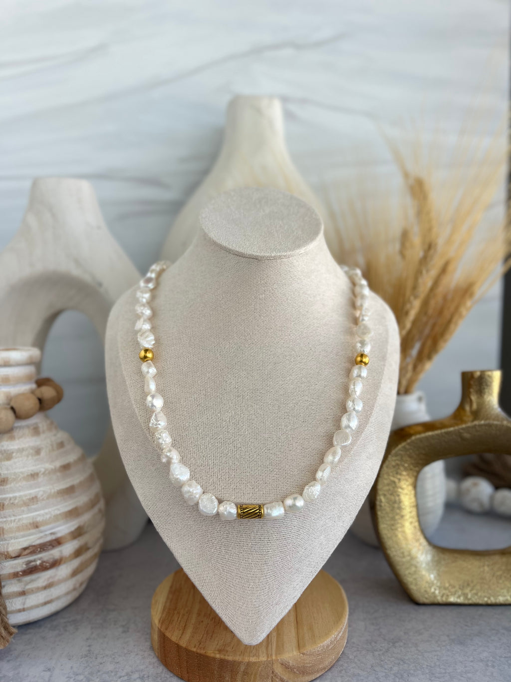 'Marguex' | Freshwater Pearl Minimalist Necklace